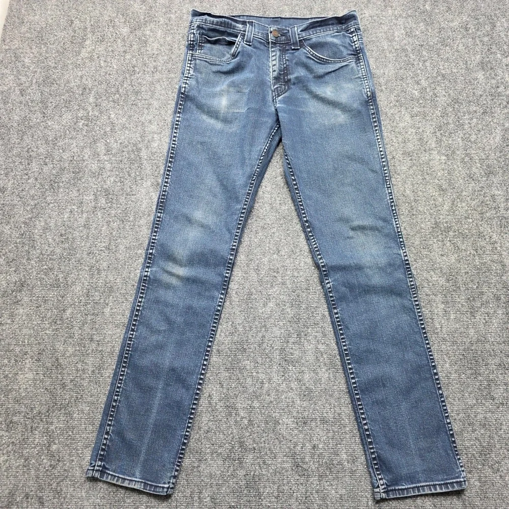 Levis 511 Slim Fit Jeans Men's 32x34 Blue Medium Wash Denim Pants 04511-0151 - Picture 2 of 14